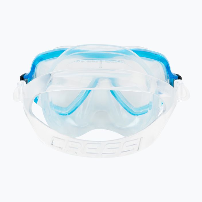 Cressi Ondina detská súprava na šnorchlovanie + vrchná maska + šnorchel Clear Aquamarine DM11133 5