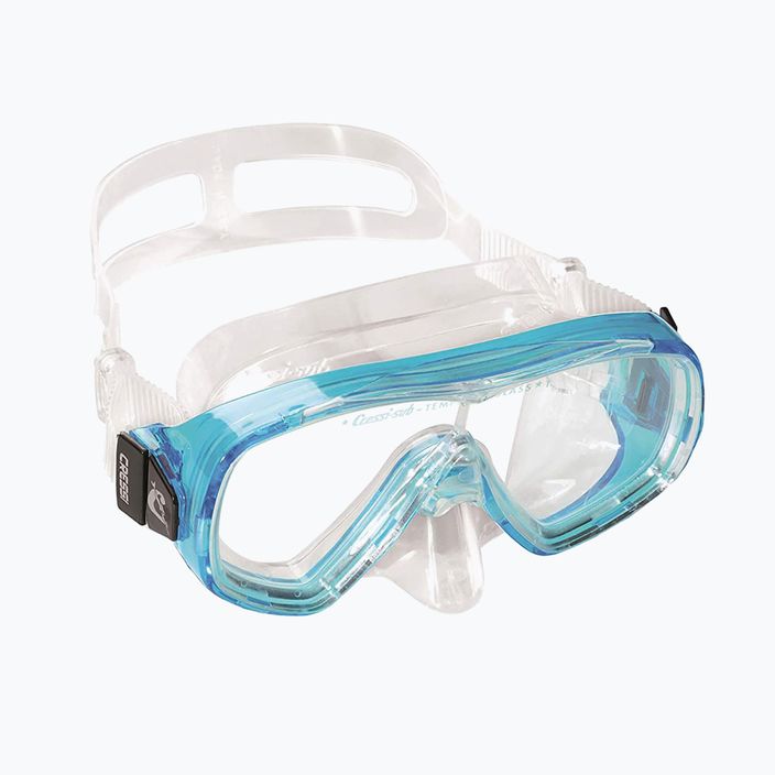 Cressi Ondina detská súprava na šnorchlovanie + vrchná maska + šnorchel Clear Aquamarine DM11133 10