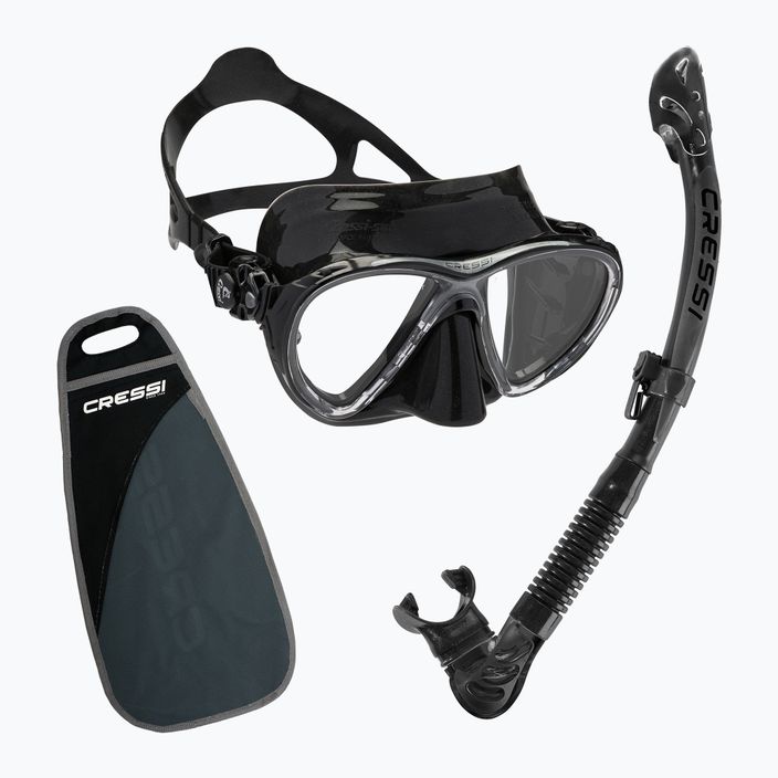 Potápačský set Cressi Big Eyes Evolution + maska Alpha Ultra Dry + šnorchel čierny WDS337550