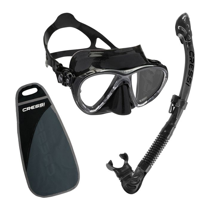 Potápačský set Cressi Big Eyes Evolution + maska Alpha Ultra Dry + šnorchel čierny WDS337550 2