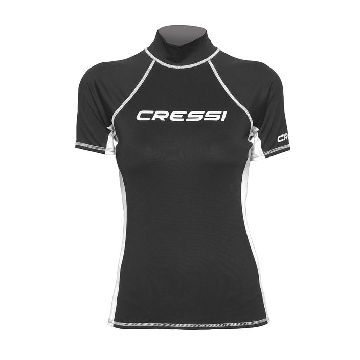 Dámske plavecké tričko Cressi Rash Guard S/SL black/white LW476853 2
