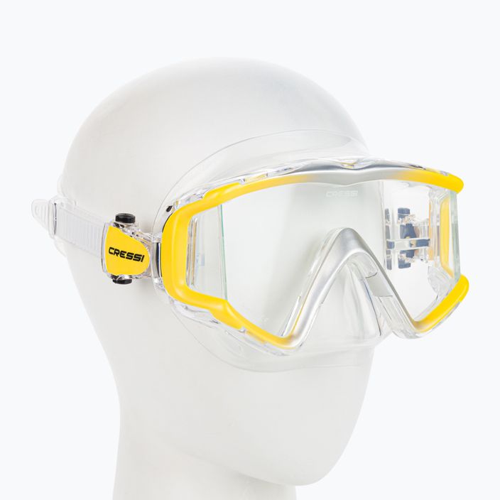 Potápačská maska Cressi Liberty Triside SPE žltá/čierna DS450015