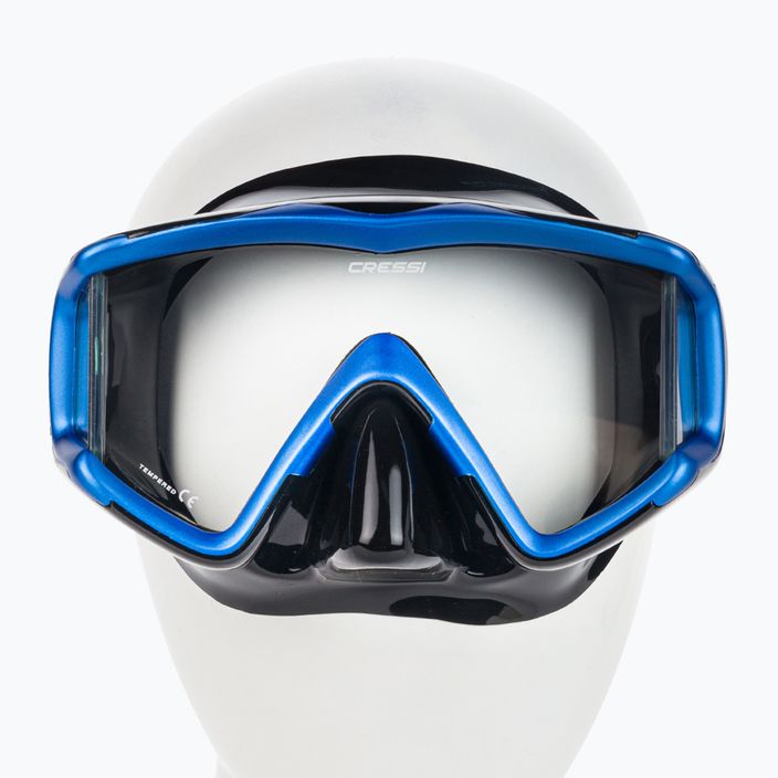 Potápačská maska Cressi Liberty Triside SPE čierno-modrá DS455020 2