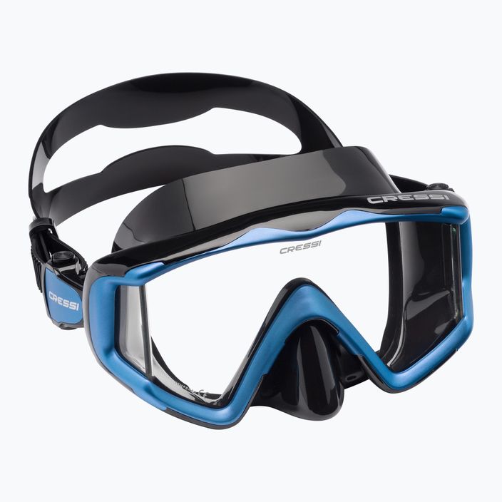 Potápačská maska Cressi Liberty Triside SPE čierno-modrá DS455020 5