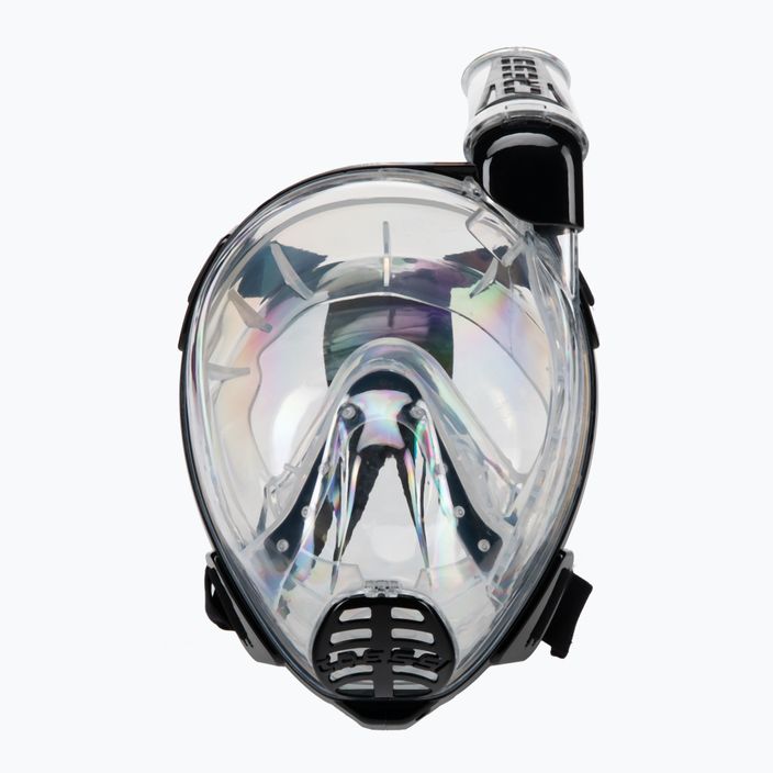 Cressi Duke Dry celotvárová maska na šnorchlovanie číra a čierna XDT000050 2