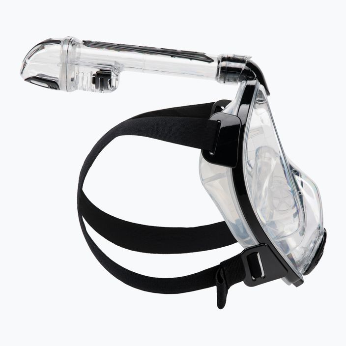 Cressi Duke Dry celotvárová maska na šnorchlovanie číra a čierna XDT000050 3