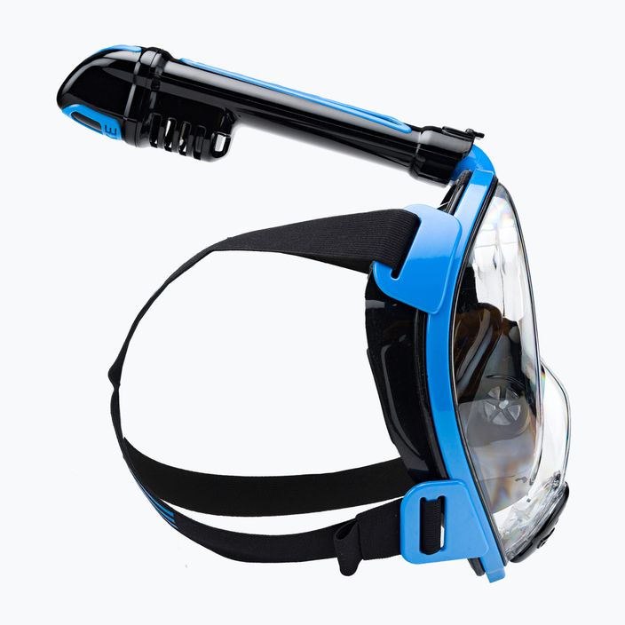 Cressi Duke Dry celotvárová maska na šnorchlovanie čierna a modrá XDT005020 3
