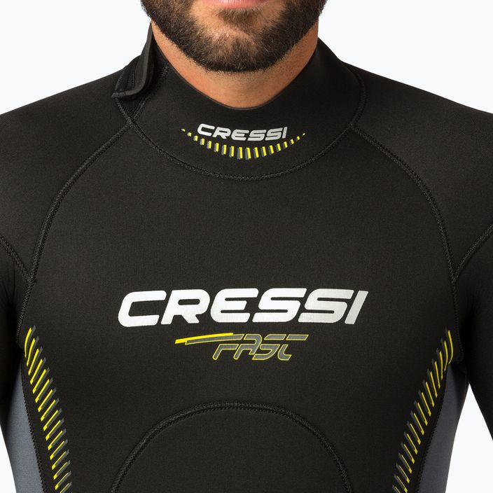 Cressi Fast Monopiece 5 mm pánsky potápačský oblek čierny LR108502 4