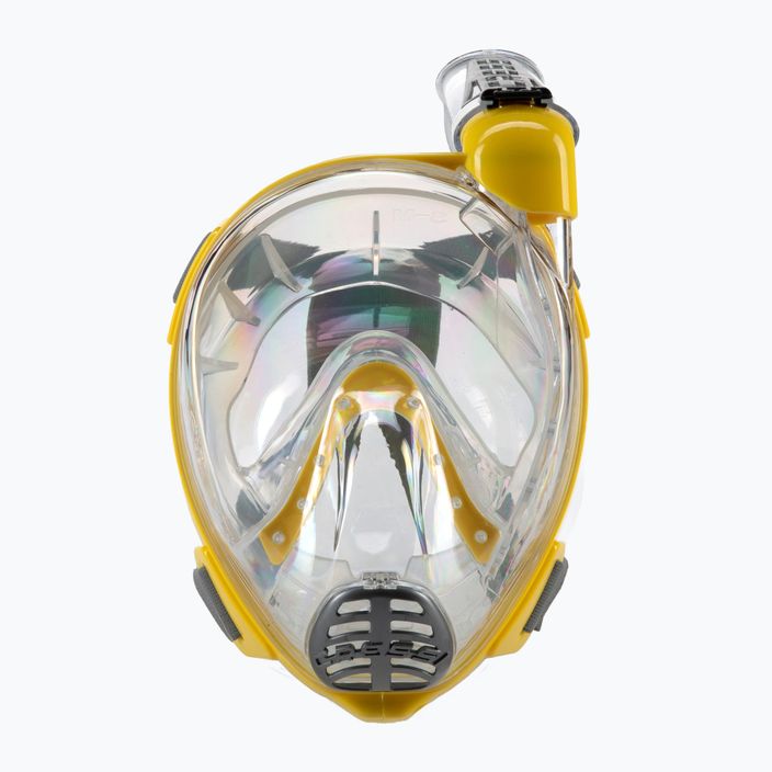 Cressi Duke Dry celotvárová maska na šnorchlovanie žltá XDT000010 2