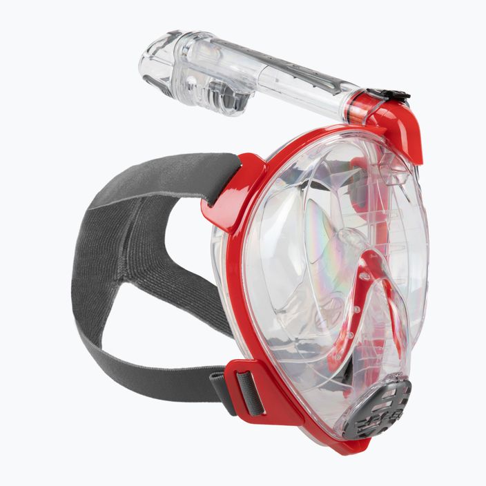 Cressi Duke Dry celotvárová maska na šnorchlovanie červená XDT000058