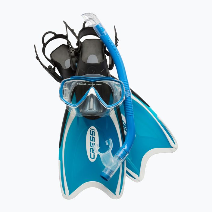 Cressi Mini Palau Detská potápačská súprava maska + šnorchel modrá CA123029 10