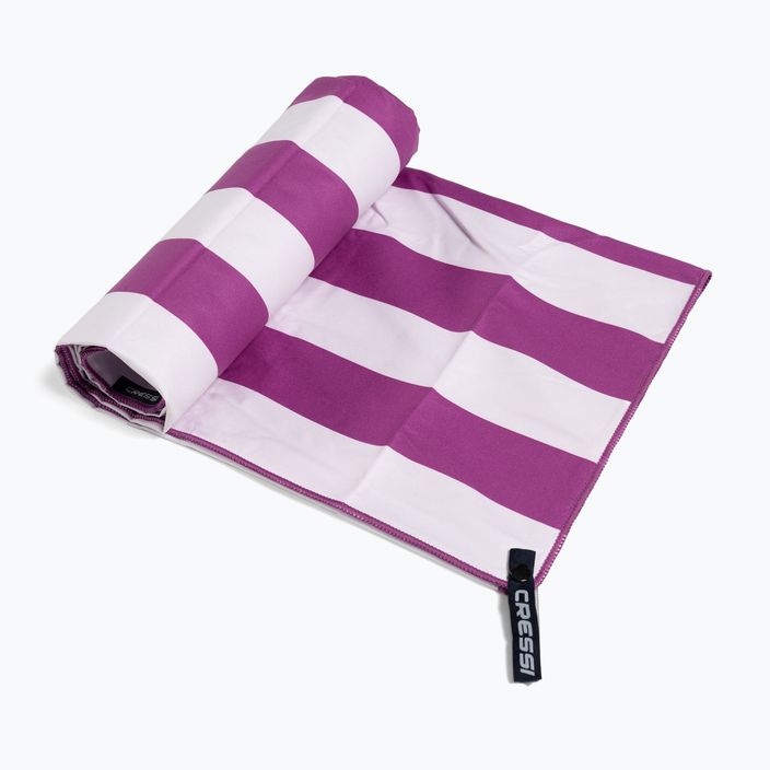 Plážový rýchloschnúci uterák Cressi Stripe fialový XVA871 2