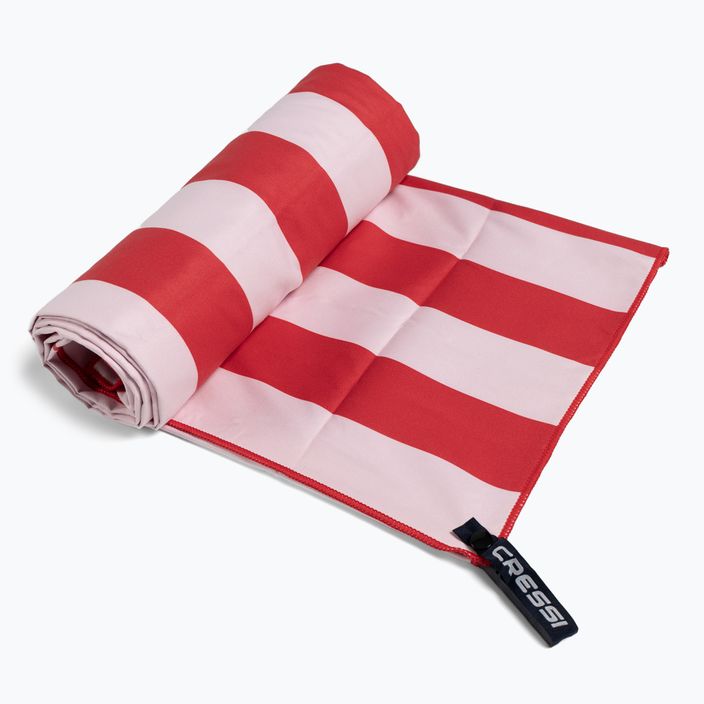 Rýchloschnúci uterák Cressi Microfiber Stripe červený XVA871160 2