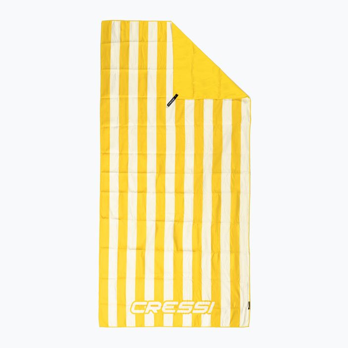 Plážový rýchloschnúci uterák Cressi Stripe žltý XVA871