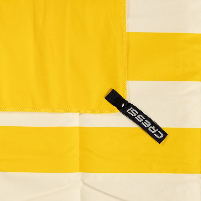 Plážový rýchloschnúci uterák Cressi Stripe žltý XVA871 4