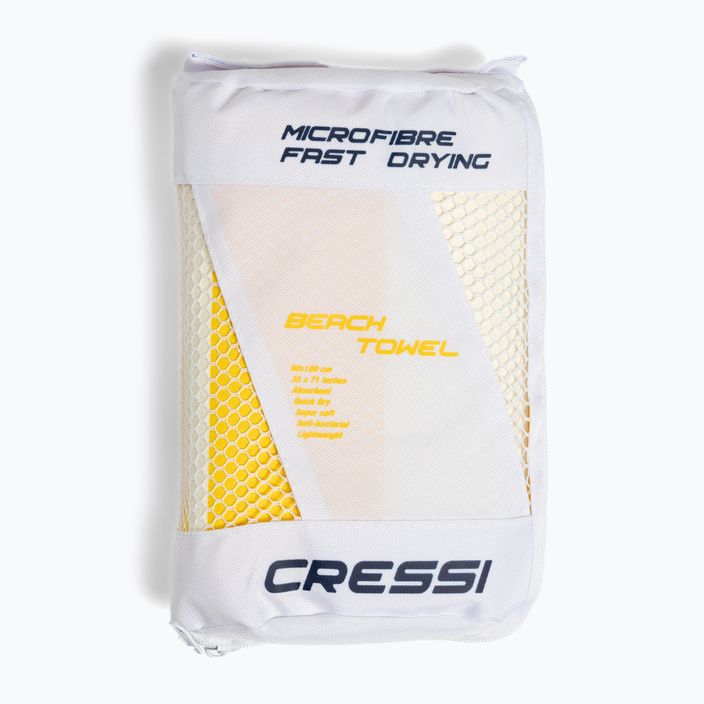 Plážový rýchloschnúci uterák Cressi Stripe žltý XVA871 5