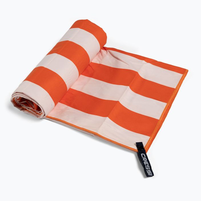 Rýchloschnúci uterák Cressi Microfiber Stripe oranžový XVA871180 2