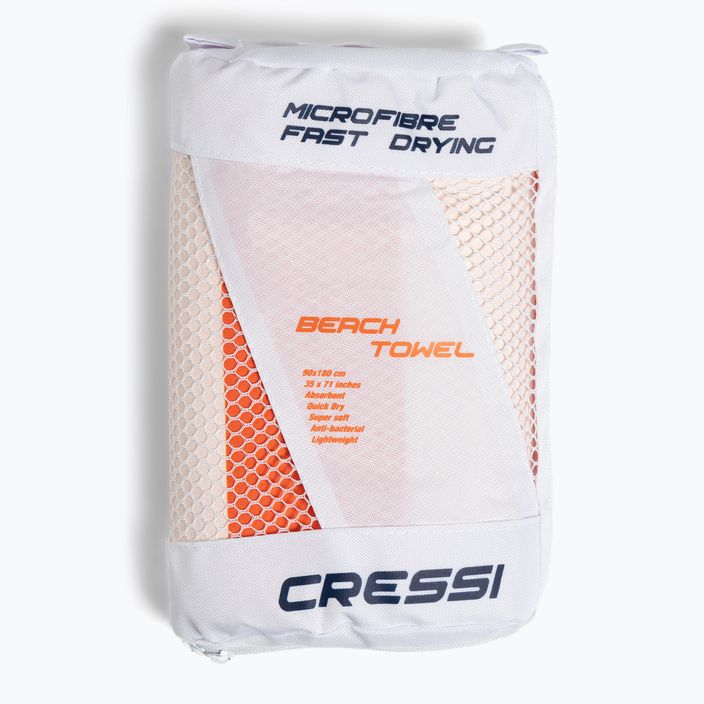 Rýchloschnúci uterák Cressi Microfiber Stripe oranžový XVA871180 5