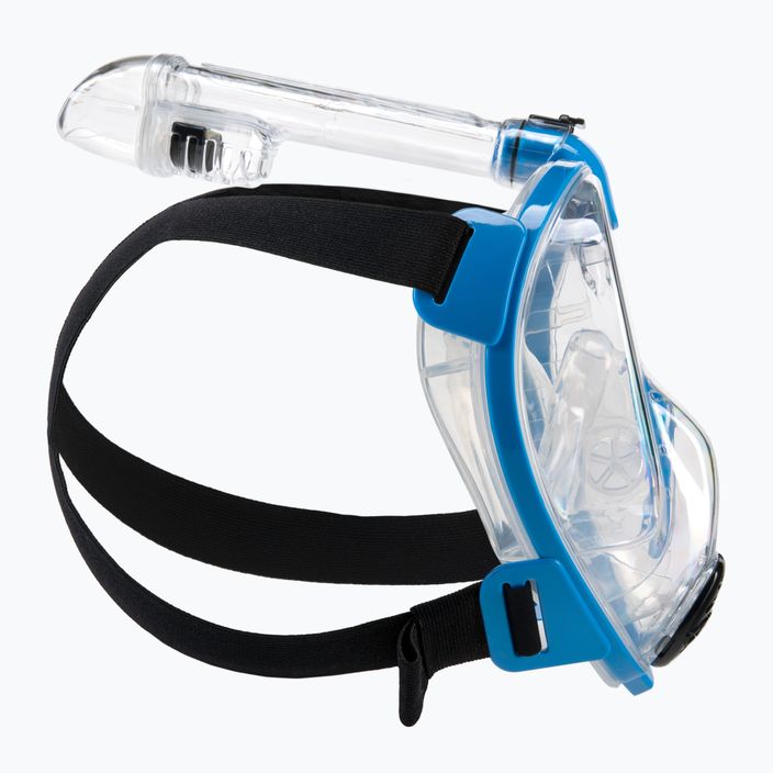 Celotvárová maska Cressi Baron na šnorchlovanie modrá a číra XDT020020 3