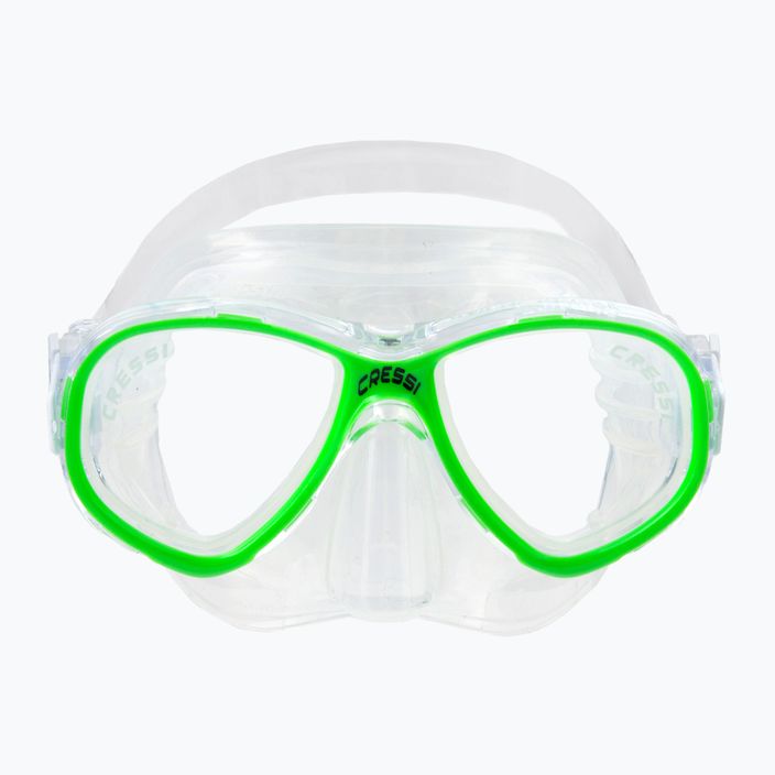 Detská potápačská maska Cressi Perla zelená/bezfarebná DN208467 2