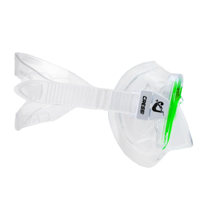 Detská potápačská maska Cressi Perla zelená/bezfarebná DN208467 3