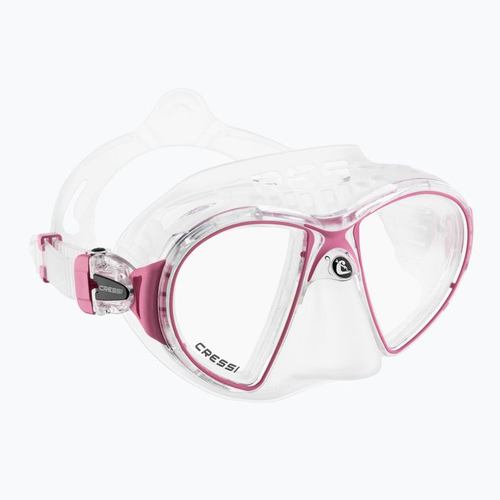 Potápačská maska Cressi Zeus clear pink