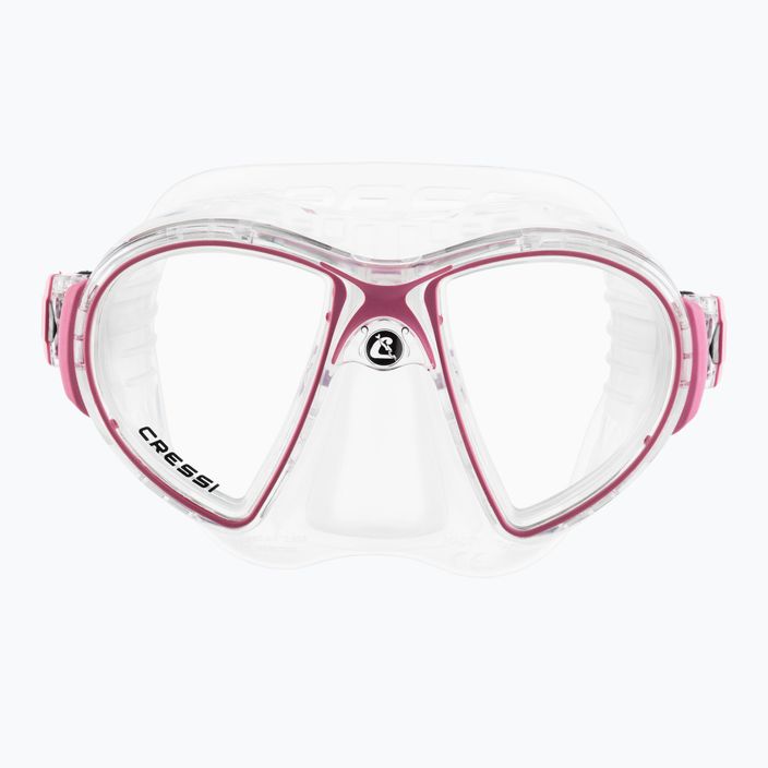 Potápačská maska Cressi Zeus clear pink 2