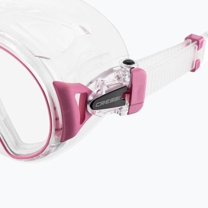 Potápačská maska Cressi Zeus clear pink 4