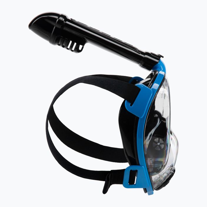 Celotvárová maska Cressi Baron na šnorchlovanie čierna a modrá XDT025020 3