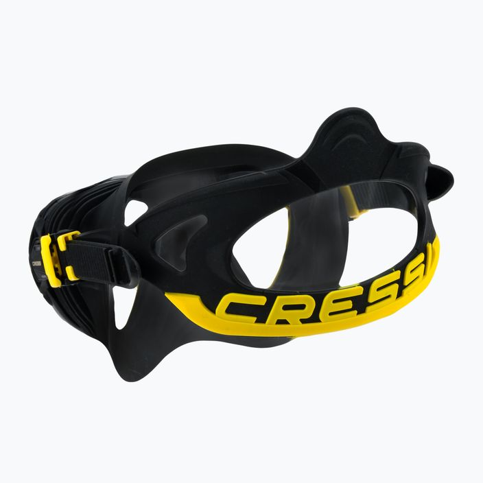 Potápačská maska Cressi Quantum čierna/žltá DS515010 4