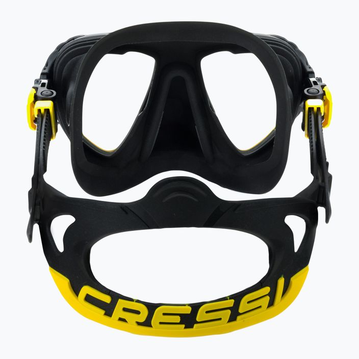 Potápačská maska Cressi Quantum čierna/žltá DS515010 5
