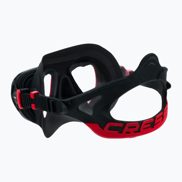 Potápačská maska Cressi Quantum čierna/červená DS515080 4