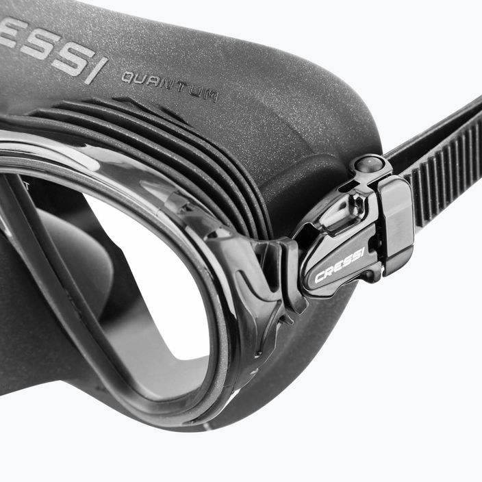 Potápačská maska Cressi Quantum Ultravision čierna/strieborná 4