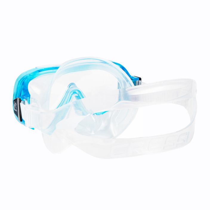 Detská potápačská maska Cressi Piumetta strieborno-modrá DN2563 4