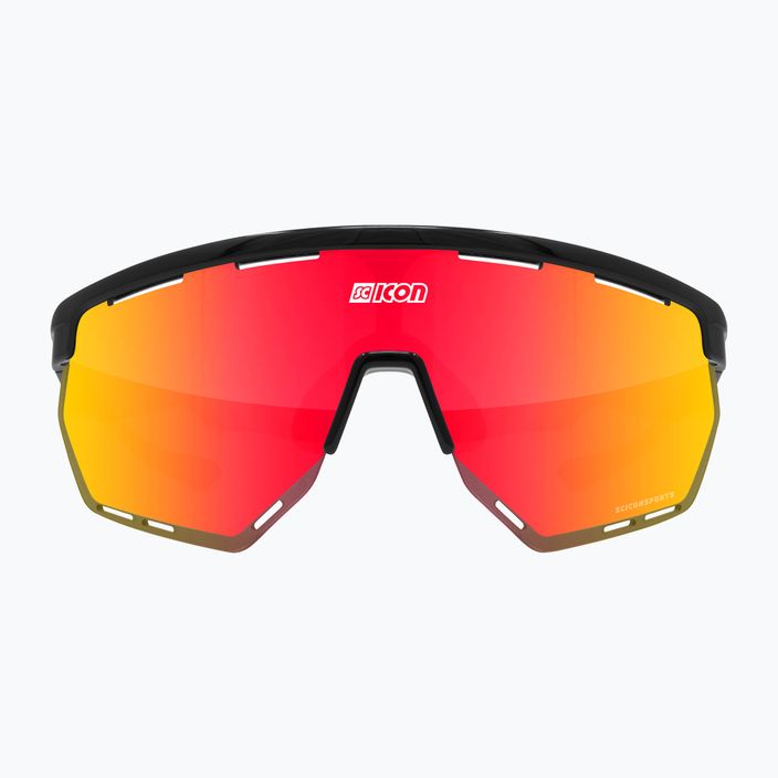 SCICON Aerowing čierne lesklé/scnpp viaczrkadlové červené cyklistické okuliare EY26060201 3