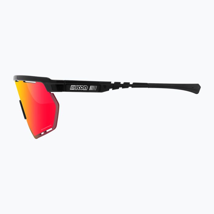 SCICON Aerowing čierne lesklé/scnpp viaczrkadlové červené cyklistické okuliare EY26060201 4