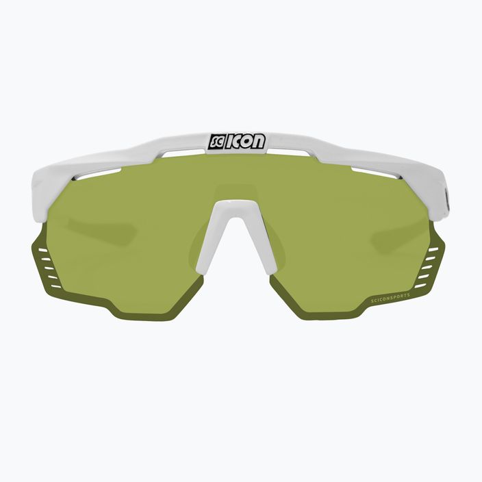 SCICON Aeroshade Kunken white gloss/scnpp green trailové cyklistické okuliare EY31150800 3