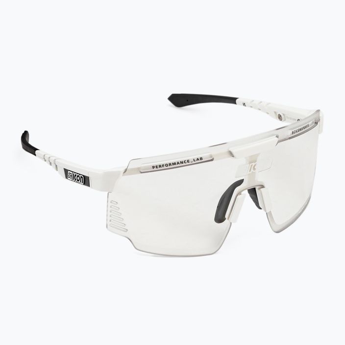SCICON Aerowatt biele lesklé/scnpp fotokromatické strieborné cyklistické okuliare EY37010800