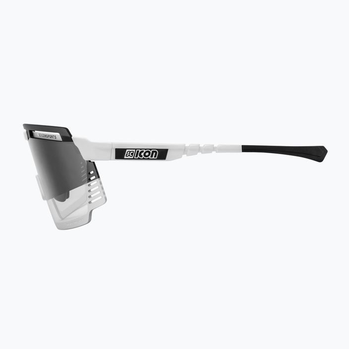 SCICON Aerowatt biele lesklé/scnpp fotokromatické strieborné cyklistické okuliare EY37010800 4