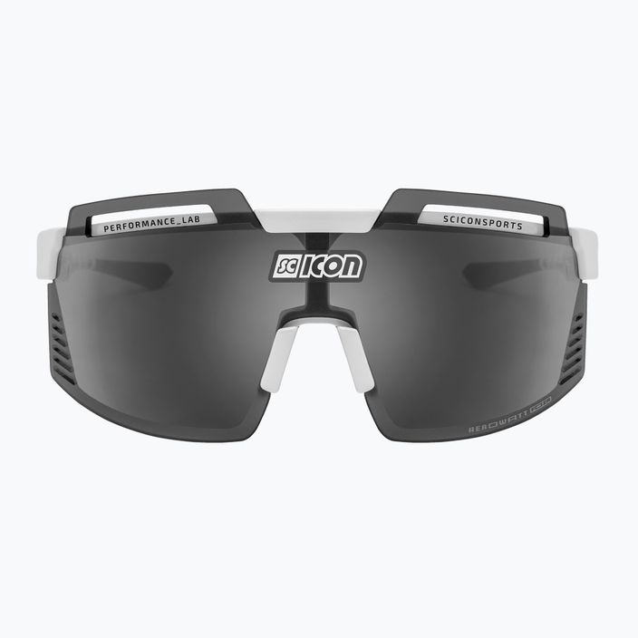 SCICON Aerowatt Foza biele lesklé/scnpp viaczrkadlové strieborné cyklistické okuliare EY38080800 3