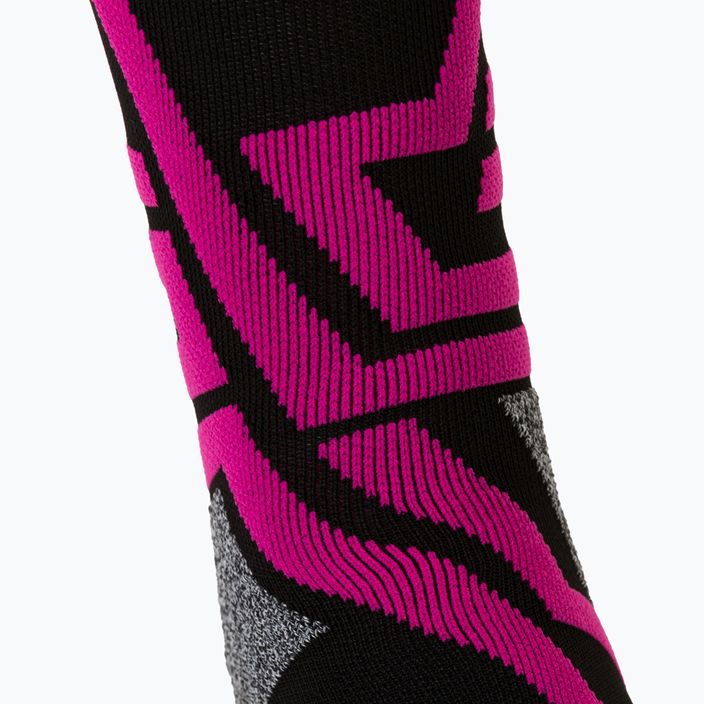 Mico stredne ťažké lyžiarske ponožky X-Performance X-C black/pink CA146 3