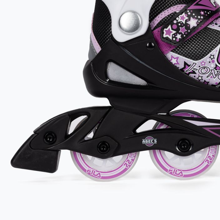 Detské kolieskové korčule FILA J-One G black/white/pink 8
