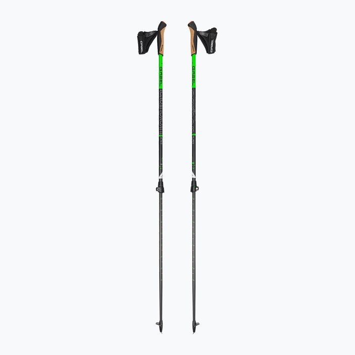 Nordic walking palice GABEL Carbon XT 2S 80 F.L. čierno-zelené 7009351490000