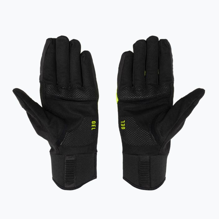 Pánske cyklistické rukavice Northwave Fast Gel black / yellow fluo 2