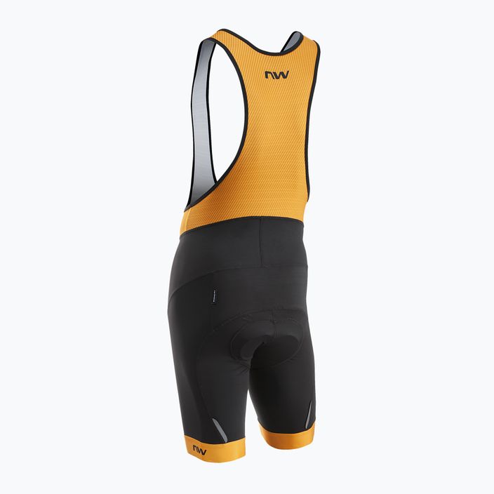 Pánske cyklistické šortky Northwave Force Evo Bibshort black/ochre 2