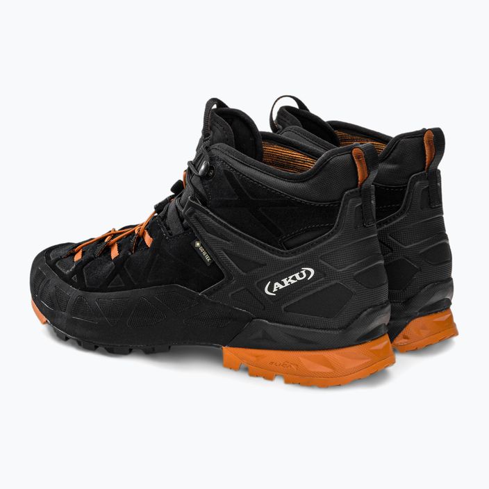 Pánske trekingové topánky AKU Rock Dfs Mid GTX čierno-oranžové 718-18 3