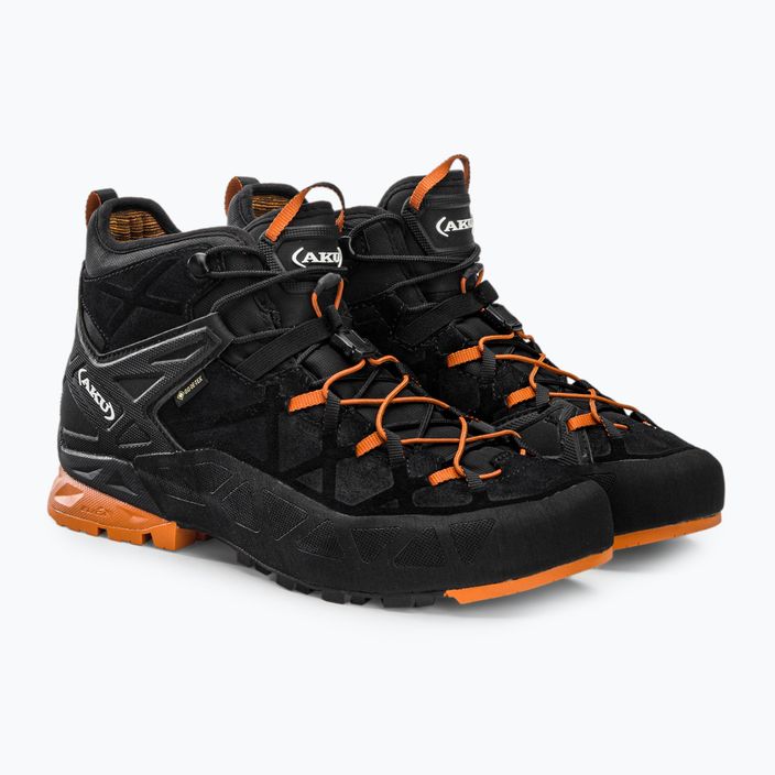 Pánske trekingové topánky AKU Rock Dfs Mid GTX čierno-oranžové 718-18 4