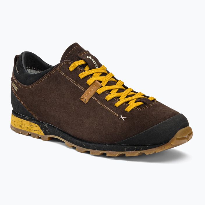 Pánske trekingové topánky AKU Bellamont III Suede GTX hnedo-žlté 54.3-222-7