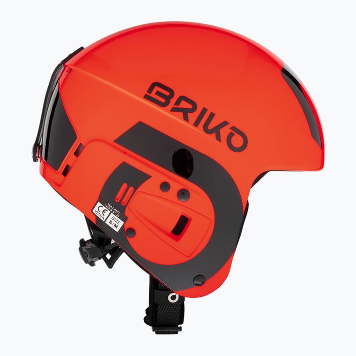 Detská lyžiarska prilba Briko Vulcano FIS 6.8 JR shiny orange/black 4
