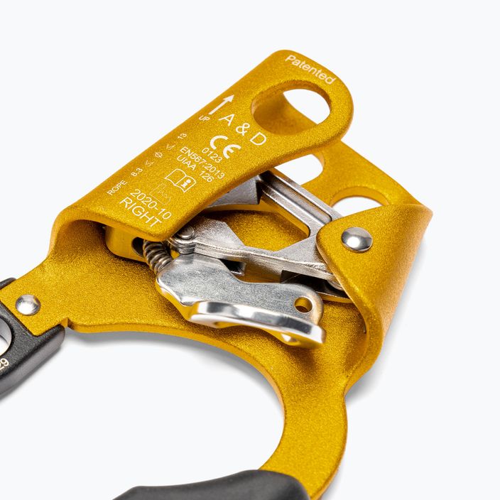 Grivel A&D Ascender Climbing Clamp Descender Right yellow RTADR 3